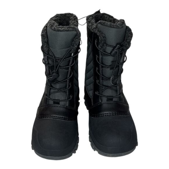 All in Motion New Waterproof Warmest Black Gray Children's Winter Boot Size 2 - Picture 1 of 6
